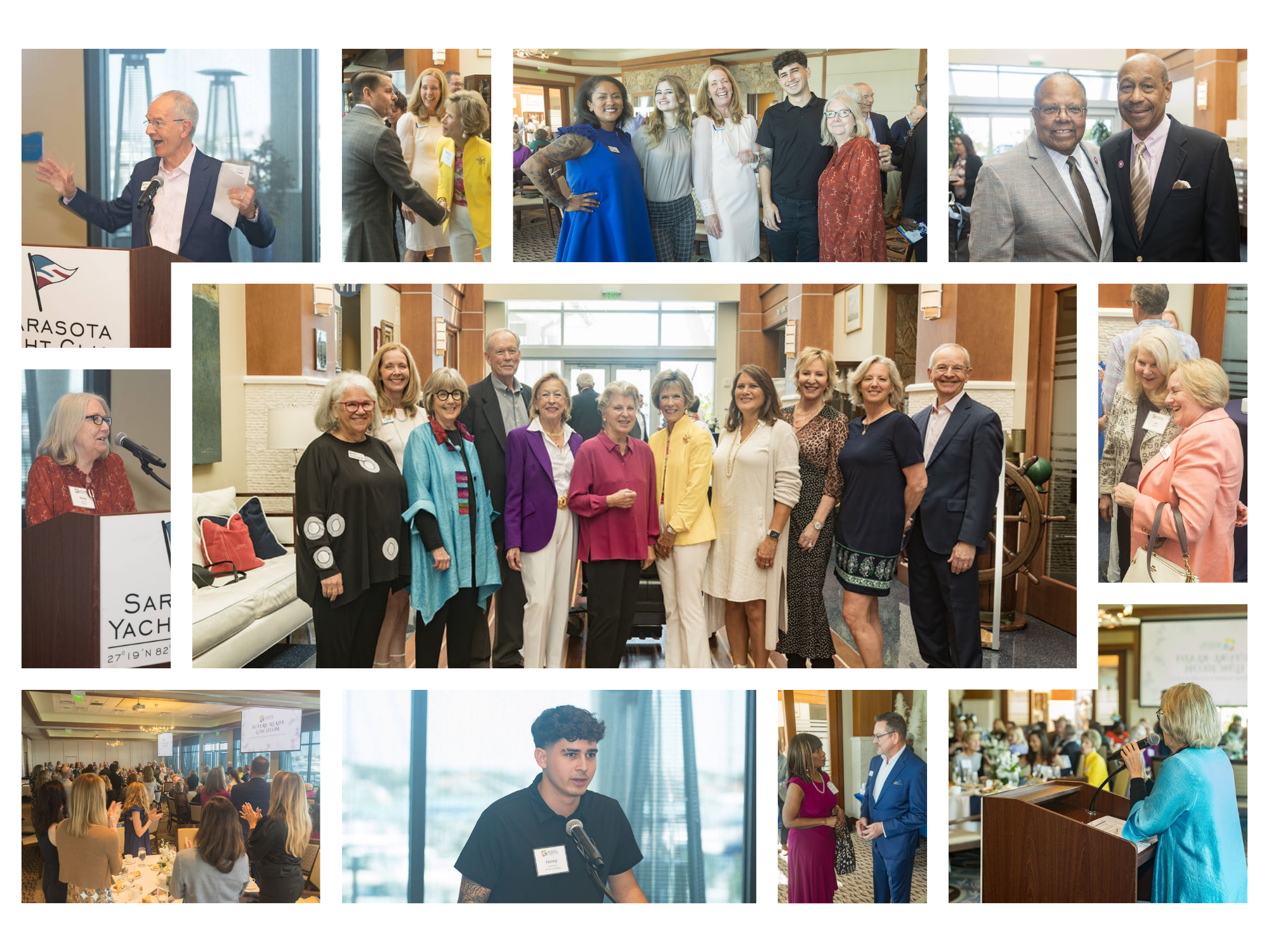 collage of photos from Luncheon event